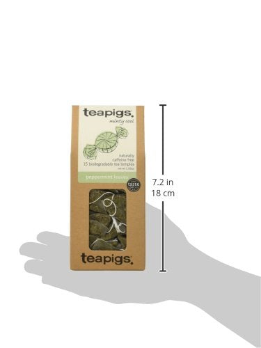 teapigs Peppermint Leaves Tea, 15 Count (Pack of 6)