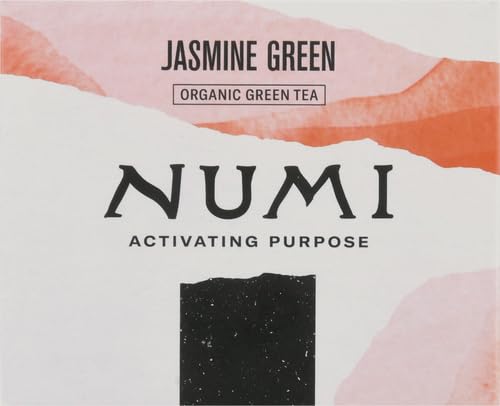 Numi Tea Jasmine Green Tea - Medium Caffeine - 18 Bags (Pack of 2)