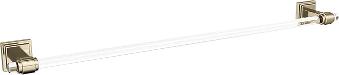 Amerock | Clear/Golden Champagne | Glacio | 5 Piece | Bathroom Accessories Set