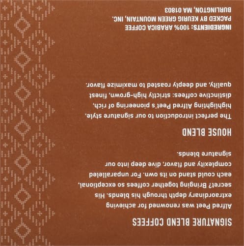 Peet's Coffee House K Cup Coffee Pods for Keurig Brewers, Dark Roast, 10 Pods, 4.4 oz (Pack of 2)