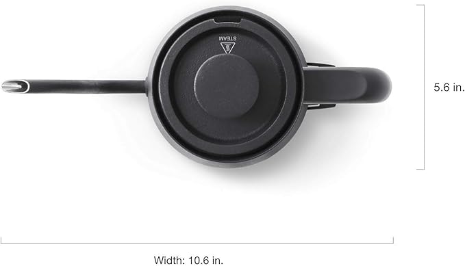 BALMUDA The Kettle | Electric Gooseneck Kettle | Lightweight | Stainless Steel | 0.6L (20fl oz) Capacity | Neon Light Indicator | Perfect for Tea and Coffee | US Version | Black