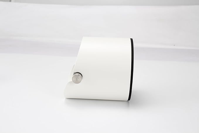 Coffee Knock Box, Espresso Knock Box Stainless Steel Espresso Machine Accessories with Removable Knock Bar and Non-Slip Base Coffee Grounds Container Bin, Large (White)