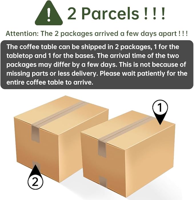Cloud Coffee Table Modern Irregular Coffee Table Asymmetrical Unique Coffee Tables with 3 Bases for Living Room Farmhouse (D, 46")