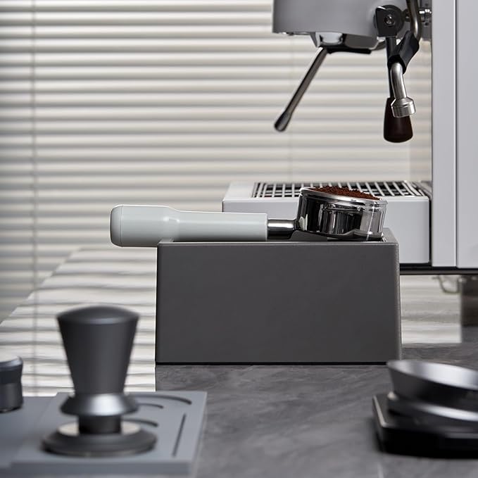 Espresso Knock Box, Coffee Ground Knock Box, Distribute and Tamp Espresso Product Tool, Non-slip Base for Espresso Barista
