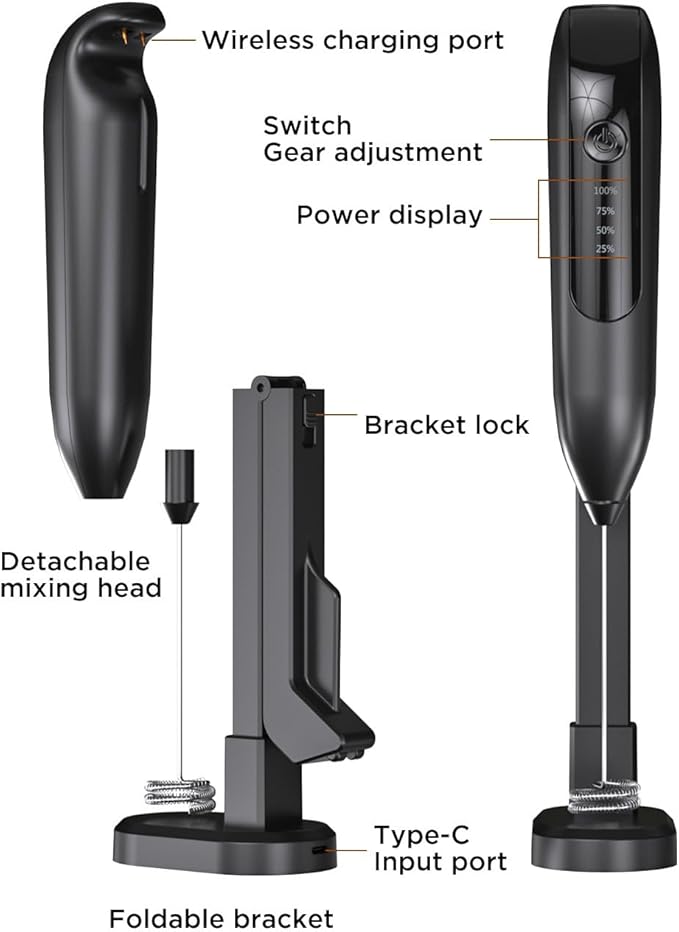 Electric Handheld Milk Frother Baking Coffee Essential Household Kitchen