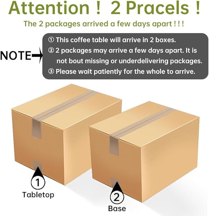 Cloud Coffee Table Modern Irregular Coffee Table Asymmetrical Unique Coffee Tables with 3 Bases for Living Room Farmhouse (B, 46")