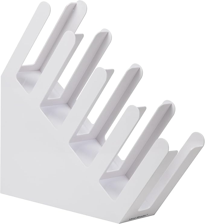 Mind Reader Cup and Lid Dispenser, Countertop Org, Coffee Bar, Beverage Cup, Kitchen, Breakroom, 4"L x 18"W x 16"H, White