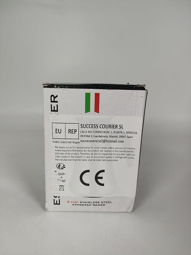 2 Cup Stovetop Espresso Maker Stainless Steel Moka Pot Stove Top Percolator Italian Coffee Makers Capable Mocha Greca Machine Cafe Classic Induction Cookers for Home and Camping 100ml 3.3oz