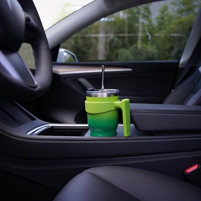 BJPKPK 30oz Stainless Steel Double Wall Insulated Tumbler With Handle And Straw Lid,Navy Blue