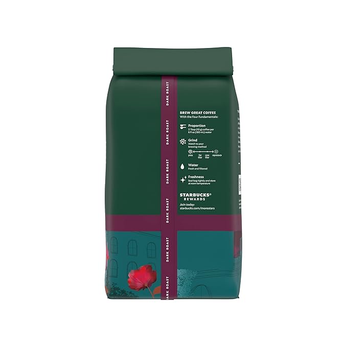 Starbucks Whole Bean Coffee, Dark Roast Coffee, Caffè Verona, 100% Arabica, 1 bag (18 oz)