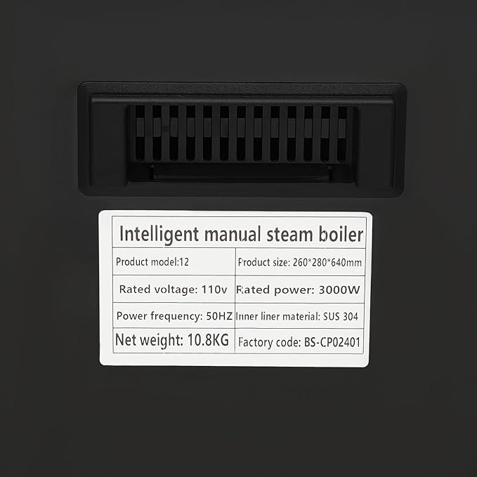 Commercial Milk Frother Automatic Steam Boiler Water Frothing Machine Electric Milk Foam Machine with LED Display 24H Timing Function for Coffee Tea Dessert Shop (12L-Black)