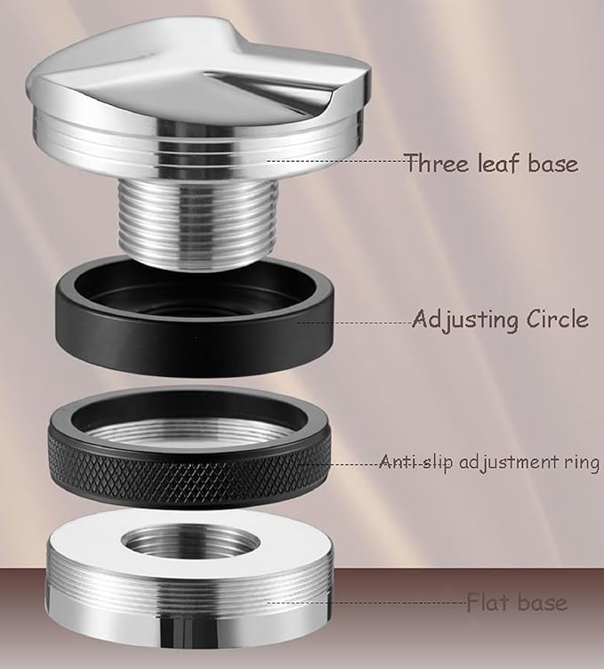 MIAO JIN 51mm Espresso Tamper Coffee Distributor & Hand Tamper Tool Dual 2 in 1 Espresso Distributor Fits All 51mm Espresso Portafilter Coffee Accessories