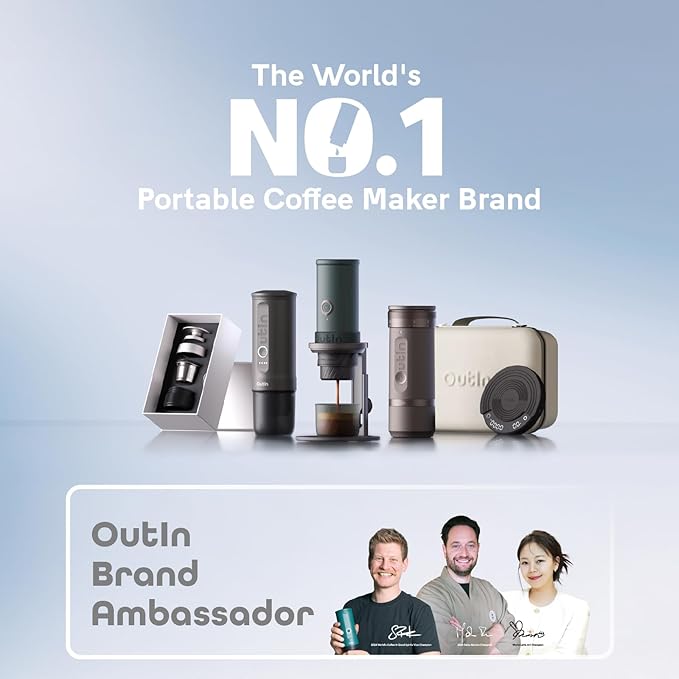 OutIn Nano Portable Electric Espresso Machine Carrying Bag, Waterproof Sturdy EVA Electronic Coffee Maker Storage Case Hand Hold Belt, Travelling, Office, Camping