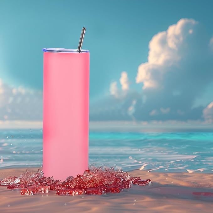 Dongni Skinny Tumbler with Lid 20 oz Stainless Steel Vacuum Insulated Double Wall Travel Coffee Water Tumblers Cup (Mix 16pack)