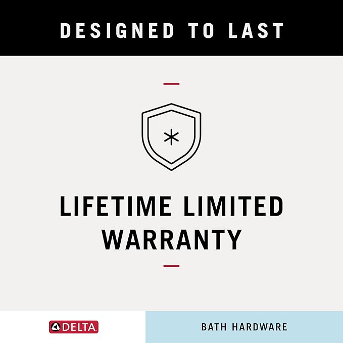 DELTA FAUCET 77724 Vero 24 in. Wall Mount Towel Bar Bath Hardware Accessory in Polished Chrome