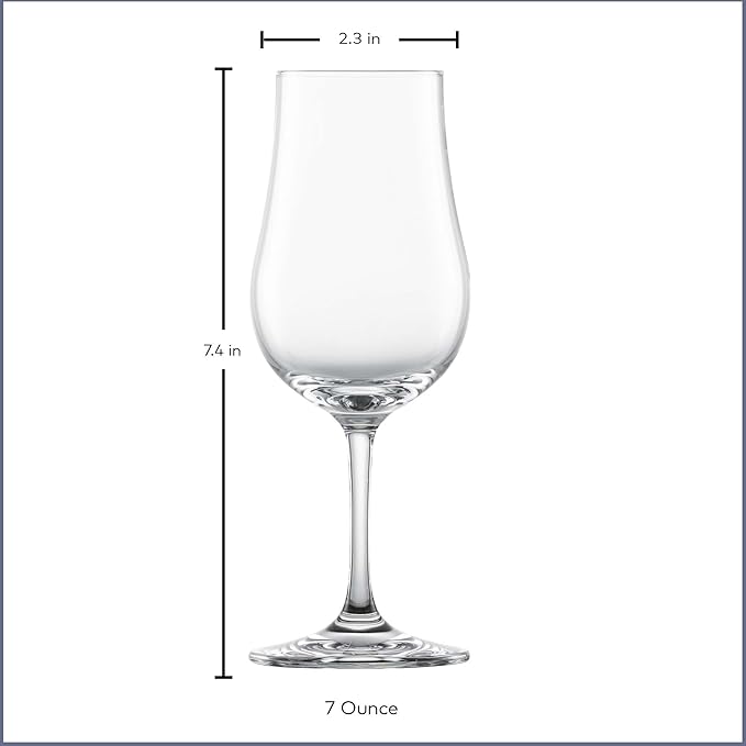 SCHOTT ZWIESEL Bar Special Whiskey Nosing Glass (Set of 6), Nosing Tasting Glass for Whiskey, Dishwasher-Safe Tritan Crystal Glasses, Made in Germany (7 Ounce)