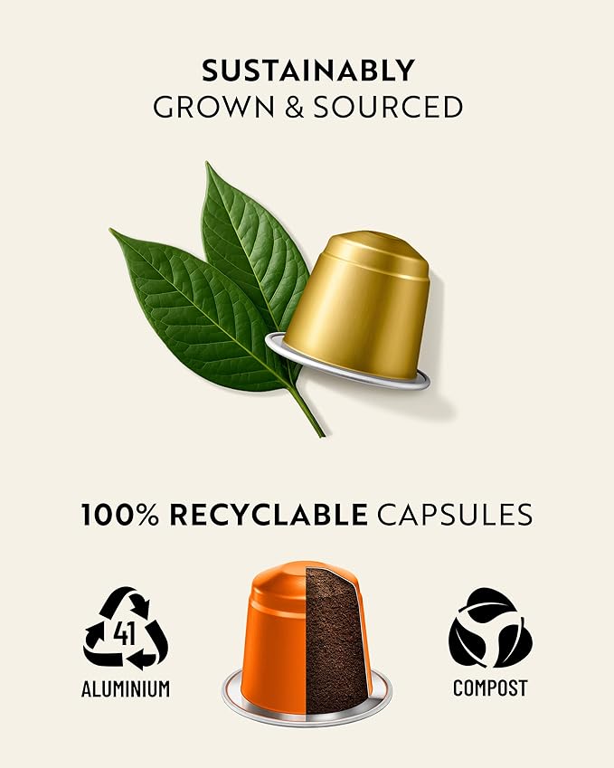 ROSSO CAFFÈ 60 Espresso Coffee Pods for Nespresso Original Machines - Pack of Premium Capsules, 4 Rich and Balanced Flavors (Chocolate, Vanilla, Crème Caramel, Hazelnut)