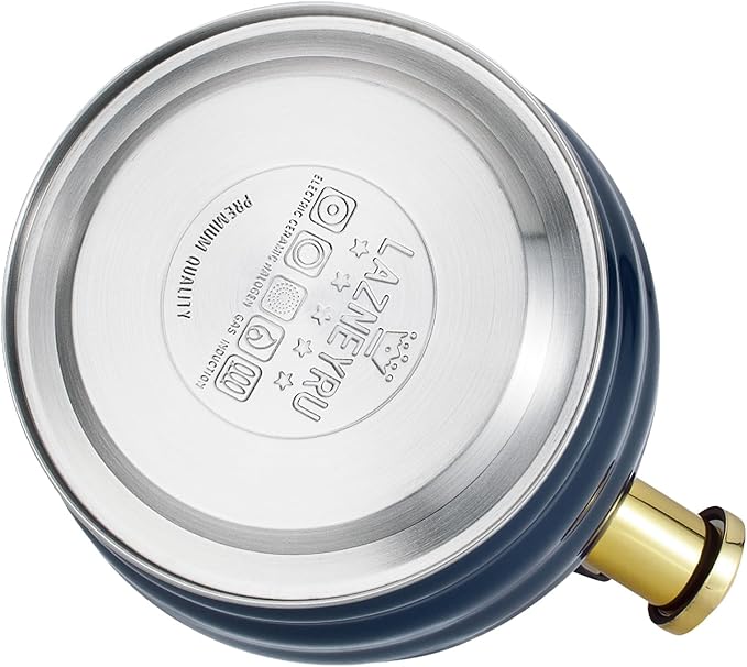 Tea Kettle for Stove Top Whistling Teapot, 3.2Q Tea Pot Stainless Steel Teakettle with Heat Proof Ergonomic Handle