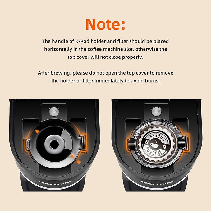 Mini Single Serve Coffee Maker for K Cup and Ground Coffee, Fast Brew One Cup Coffee Machine with Descaling Reminder and Water Window, 6 to 12 oz. Brew Sizes, Black