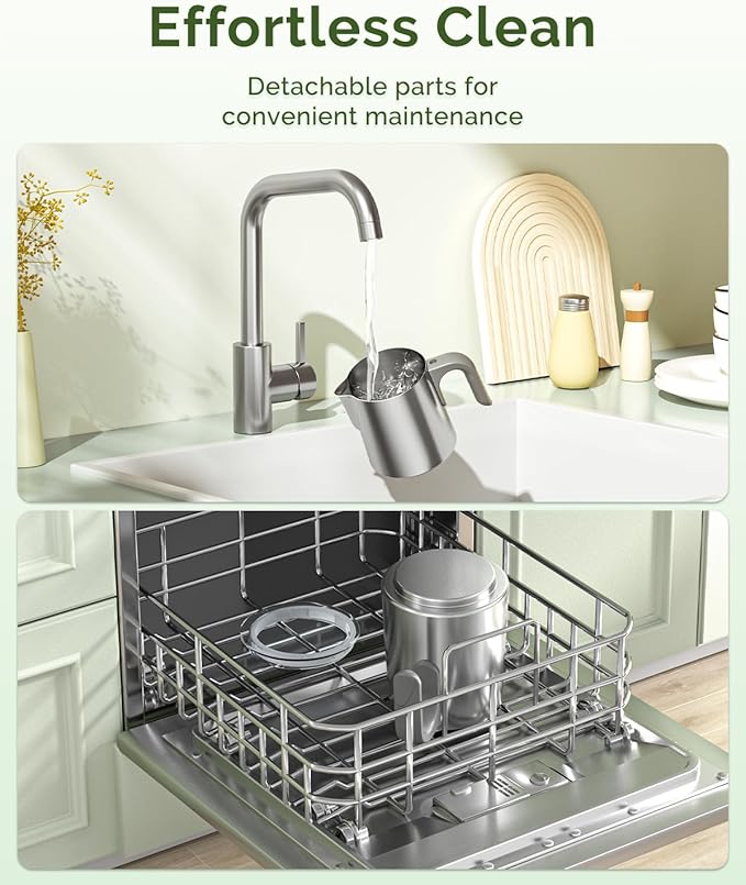 Maestri House Milk Frother, 4-in-1 Electric Milk Steamer and Frother, 16.9OZ 600W Smart Touch Control Hot and Cold Foam Maker, Memory Function for Latte, Cappuccinos, Warm Milk, Hot Chocolate Milk