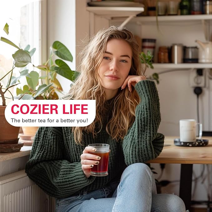 WT WEETEE Rosehips Hibiscus Tea Bags, Made with Rosehip & Hibiscus Flowers, Natural Caffeine-free Herbal Tea 2.5g x 60 Counts