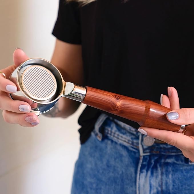 54mm Espresso Machine Accessories Set Coffee Distributor, Spring Loaded Tamper, and Bottomless Portafilter for Breville Barista Express, Pro, Touch, Bambino, Infuser, Duo Temp Pro