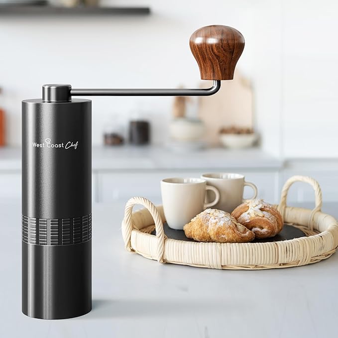 Manual Coffee Grinder - Manual Burr Grinder, Portable Coffee Grinder Manual - Espresso Hand Grinder Coffee - Manual Coffee Bean Grinder - Travel Coffee Grinder Hand Coffee Grinder Burr