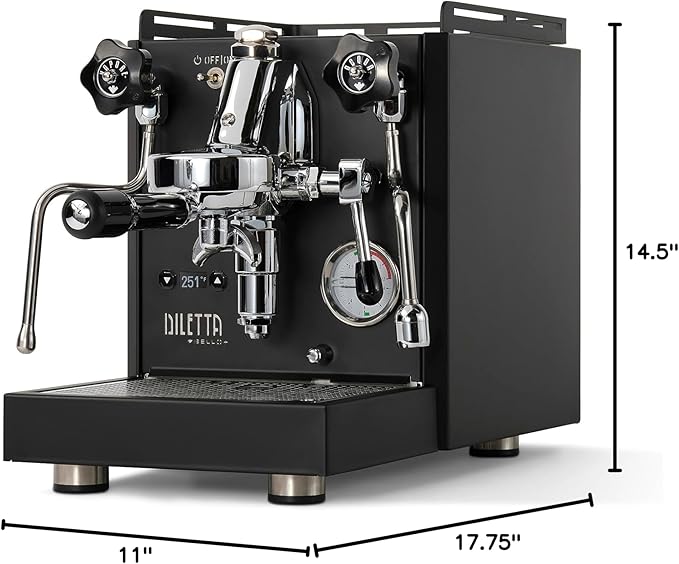 Diletta Bello+ Espresso Machine (Black)