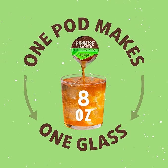 Promise Tea by Java House - Cold-Brewed Tea Concentrate Pods - Ethically Sourced - Green Tea - Pack of 12