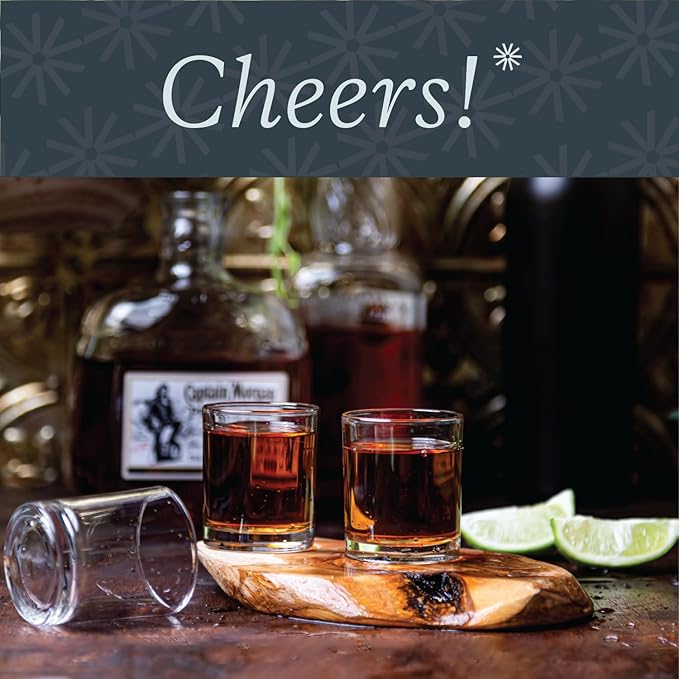 Vikko 2.75 Ounce Shot Glasses, Set of 6 Small Liquor and Spirit Glasses, Durable Tequila Bar Glasses For Alcohol and Espresso Shots, 6 Piece Shooter Glass Set