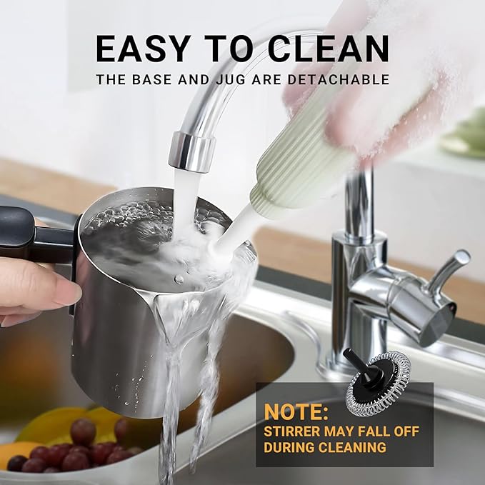 4-in-1 Electric Milk Frother and Steamer, Large 13.5oz Stainless Steel Pitcher, Hot & Cold Foam Maker and Milk Warmer for Lattes, Cappuccinos, Macchiato,Hot Chocolate, Dishwasher Safe