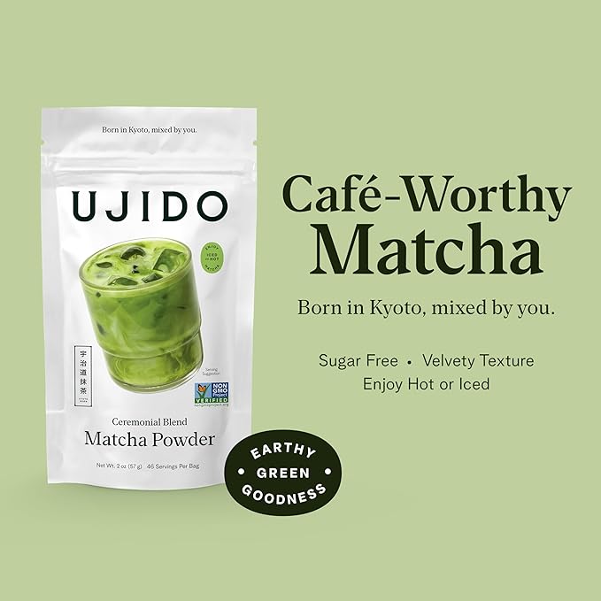 Ujido The Path of Zen Japanese Matcha Green Tea Powder Ceremonial Blend (2 oz)