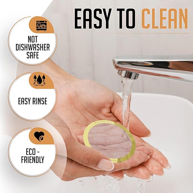 HEXNUB - Reusable Metal Filter for AeroPress Coffee Maker, Stainless Steel Filter Fits AeroPress Original & Go Coffee Press, Fuller Bodied Coffee Than Paper Filters - GOLD 3-PACK