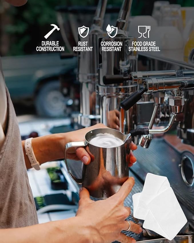 53.3mm Espresso Accessories Kit, 24PCS Coffee Tamper Set,Barista Kit, WDT Tool,stainlesss Frothing Pitcher, Stirrer, Tamper Mat, Latte Art Pen , Coffee puck screen