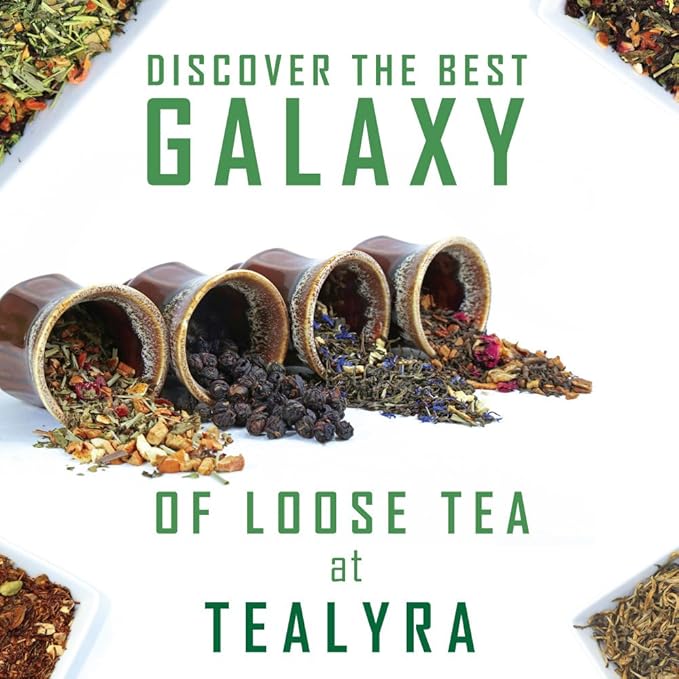 Tealyra - Rooibos Roman Province - Red Bush - Lavender and Blueberries - Herbal Loose leaf Tea - Caffeine-Free - Relaxing Tea - All Natural - 110g (4-ounce)