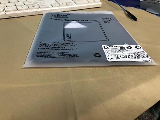 Espresso Tamping Mat I 6X7 Inch Food Safe Silicone Coffee Tamper Mat I Portafilter Mat For Baristas I Coffee Tamp Mat I Waterproof, Heat Resistant Tamping Pad and Tamp Station TM-CO05 Black