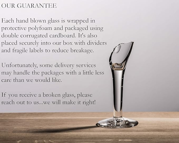 Hand Blown Mexican Tequila Shot Glasses – Set of 6 Cobalt Blue Rim Tequila Shot Glasses (2 oz each)