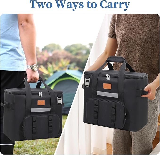 Portable Soft Cooler Bag for Ninja Crispi FN101, Insulated Cooler Camping Bag, Large Leakproof Collapsible Picnic Bag with Bottle Opener for Camping Beach