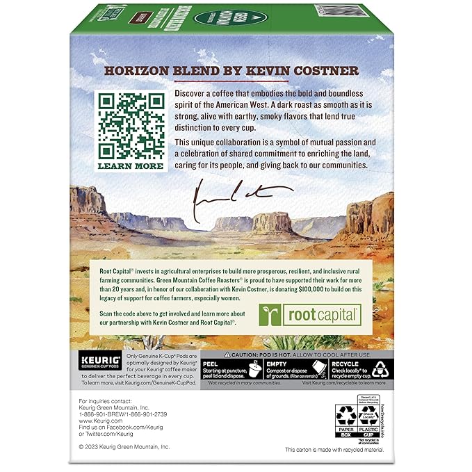 Green Mountain Coffee Roasters® Horizon Blend Coffee by Kevin Costner, Single Serve Keurig® K-Cup® Pod, 96 Count