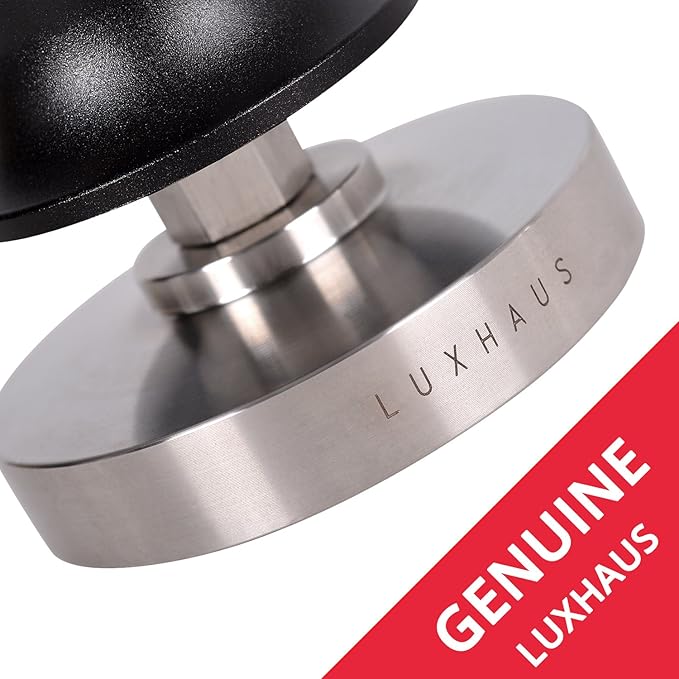 LuxHaus Espresso Tamper - 53mm Calibrated Coffee Tamper for Espresso Machine with Spring Loaded 100% Flat Stainless Steel Base