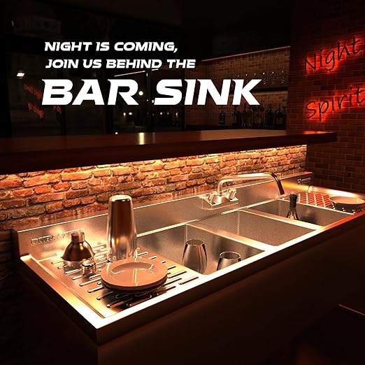 DuraSteel 3 Compartment Sink Commercial Kitchen Sink - NSF Stainless Steel Triple Three Bay Utility with CEC No Lead Faucet - No Drainboard Restaurant Bar Small Garage Slop Prep Food Truck Large