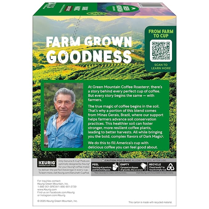 Green Mountain Coffee Roasters Dark Magic Coffee, Keurig Single-Serve K-Cup pods, Dark Roast, 96 Count