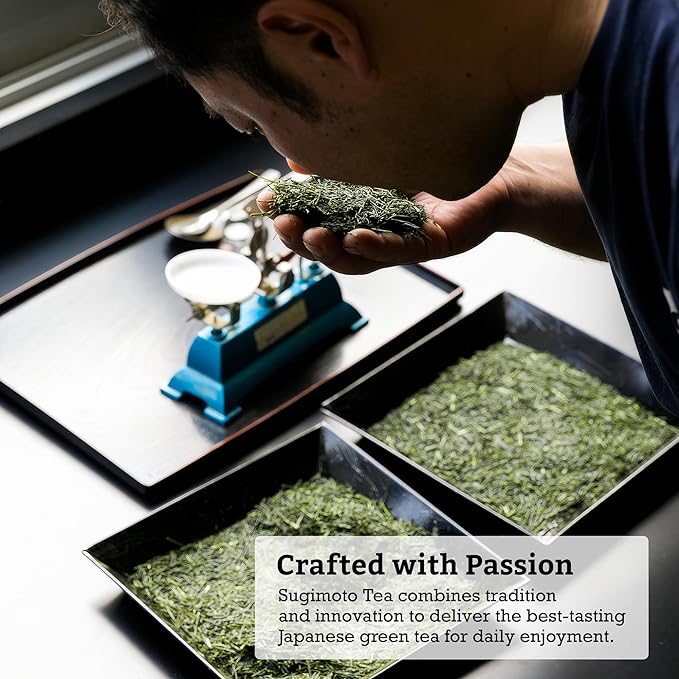 SUGIMOTO TEA Japanese Hojicha Roasted Green Tea Loose Leaf 0.5 lb (227 g) Pack of 1