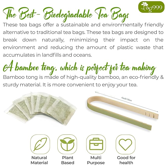 TOG999, 120 Tea Bags Yerba Mate, Hi-Caffeine, Unsmoked Yerba Mate Tea Bags, Super-Green Yerba Mate, No Dust, Fresh - Never Aged (Ilex Paraguariensis), Cultivated from Argentina - Rich in Antioxidants and Plant Nutrients.