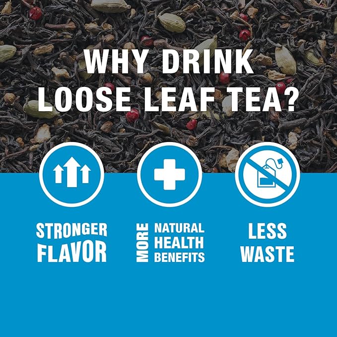 Tiesta Tea - Love & Warmth Loose Leaf Tea Gift Set, Loose Leaf, 6-Flavor Premium Variety Pack with Ball Strainer for Steeping, Brewing, and Enjoying, Valentines Day Assortment to Make Hot or Iced