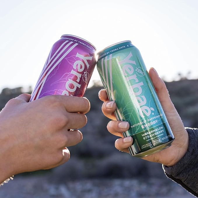 Yerbaé Energy Beverage - Variety Power Pack, 0 Sugar, 0 Calories, 0 Carbs. Yerbae is Energized by Yerba Mate, Plant-Based, Healthy Alternative to Sugary Energy Drinks, 16oz cans (12 Pack)