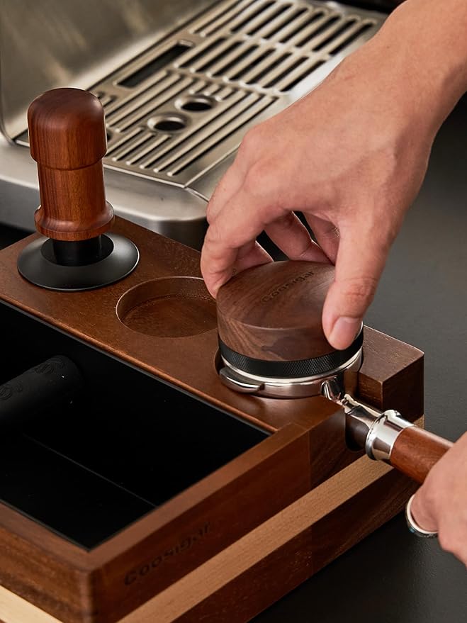 58mm Coffee Distributor,Espresso Distribution Tool, Adjustable Depth Espresso Distributor Fits All 58MM Espresso Portafilter,espresso leveler compatible with Gaggia E61 58MM portafilter.