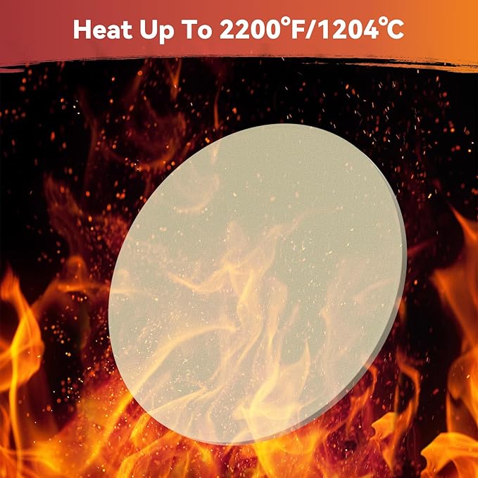 Skyflame Gourmet BBQ System Pizza Stone, 13-inch Baking Stone with Stainless Steel Carry Rack, Compatible With Weber 8836, Kettle Charcoal/Smoke/Gas/Ceramic Grills, Pizza Oven