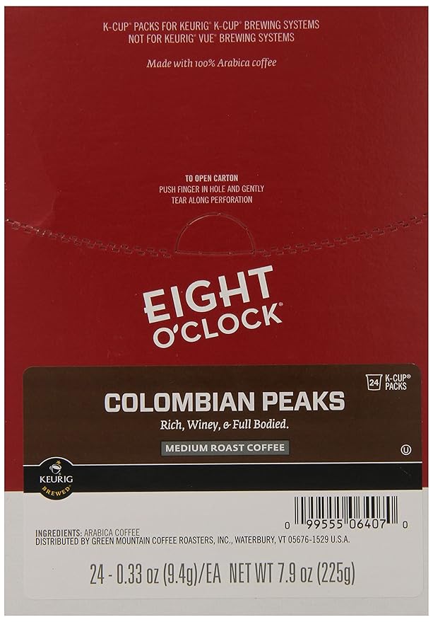Eight O Clock Coffee, Colombian Peaks, 192 Count