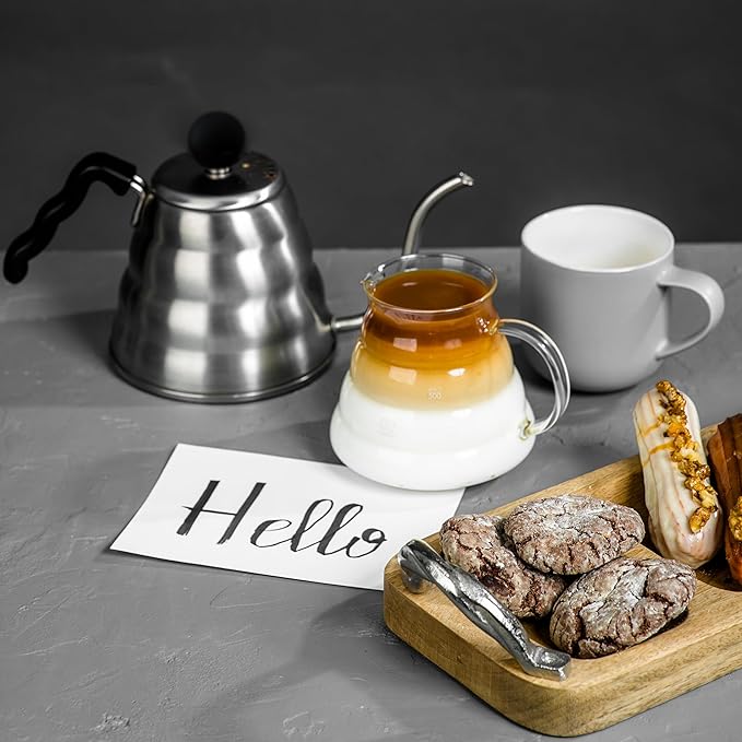 Mixpresso Gooseneck Pour Over Coffee Kettle, Barista Pour Control Design, Ideal for Coffee and Tea, High-Grade Stainless Steel 1.2 Liter 40 Oz, Induction Cooker Stovetop Kettle Stainless Steel